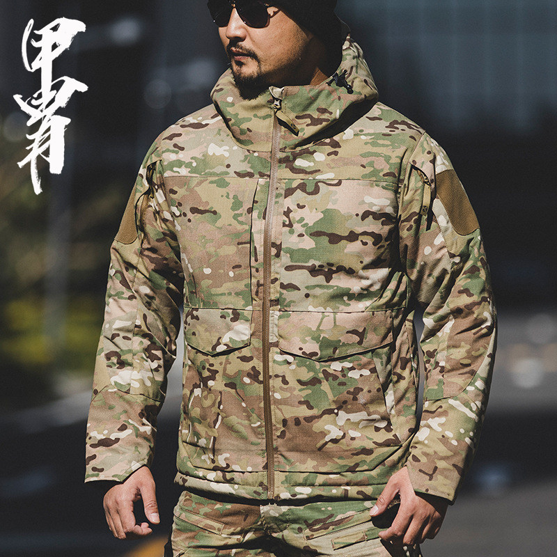 冲锋衣冬外套迷彩防风衣M65战术棉服男户外防水耐磨作训服