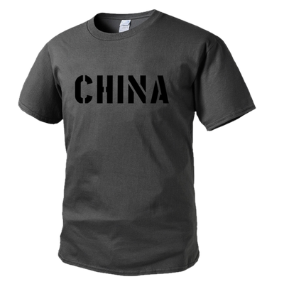 硬朗CHINA印花战术短袖