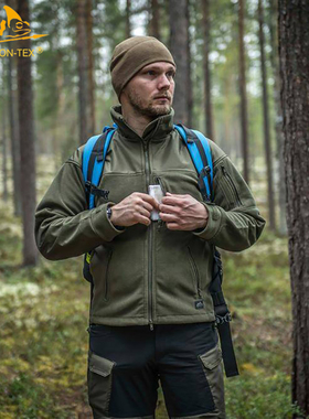 赫利肯Helikon Classic Army 经典抓绒夹克 秋冬季保暖宽松外套