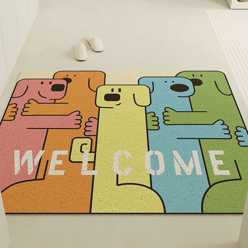 入户门地垫门口创意欢迎回家pvc丝圈垫入门进门门垫门外脚垫大门,居家布艺,家用脚垫,淘宝优惠券,粉丝福利购,淘宝优惠卷