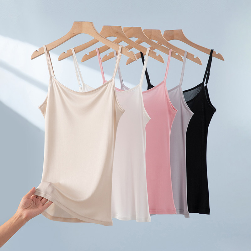 细肩带吊带小背心女士薄款内搭纯色美背打底内衣夏季2026新款外穿