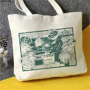 海南三亚文创帆布包三亚旅游citywalk帆布袋定制大容量手提环保购