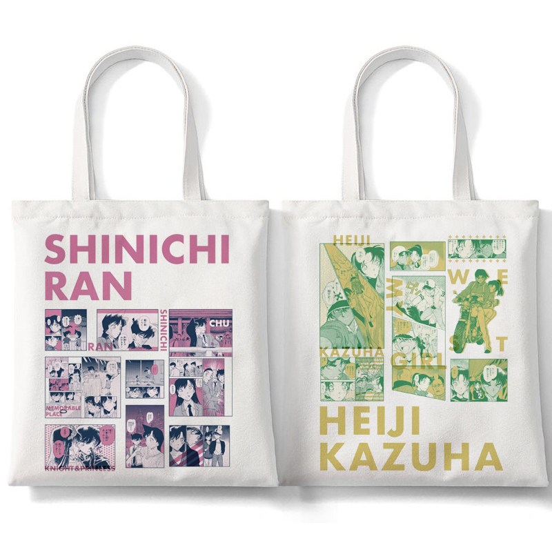 名侦探柯南×3COINS30周年联名帆布袋定制大容量二次元环保购物袋