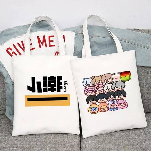 小潮team帆布袋学生单肩帆布包定制购物袋粉丝手提袋应援定做补习