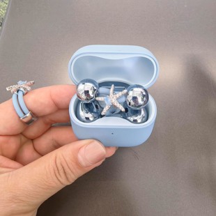 适用于freeclip2耳机钻扣丹宁满钻海五角星耳夹扣2025款耳饰配饰