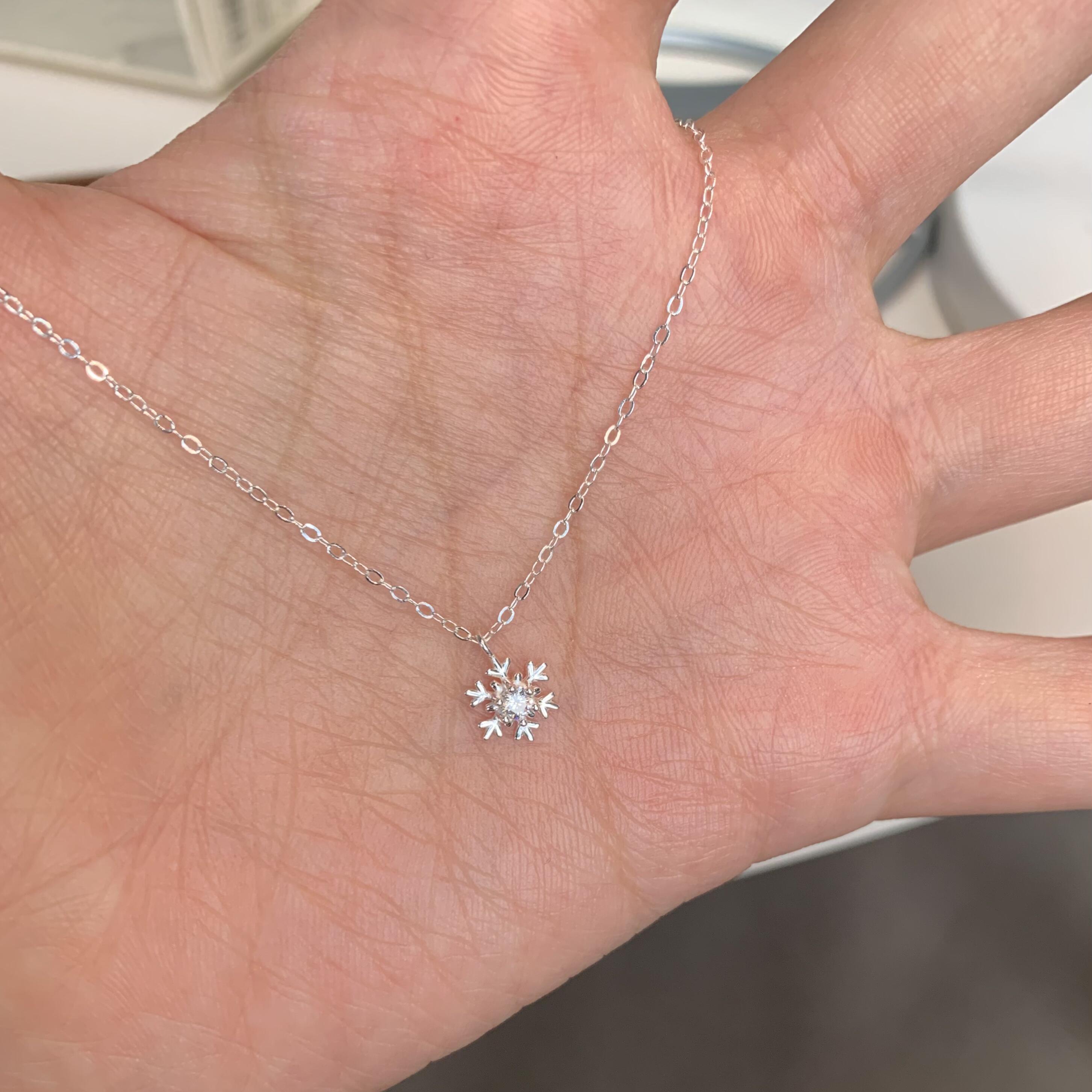 【星悦】小众设计小雪花项链轻奢高级感锁骨链精致复古风饰品女