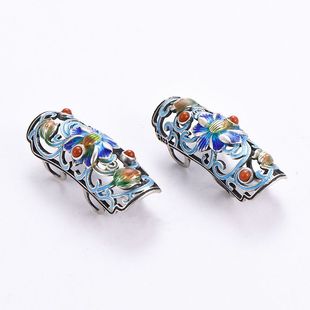 银色手镯维修卡扣diy遮瑕装饰贴片玉镯断裂修复固定精致配件