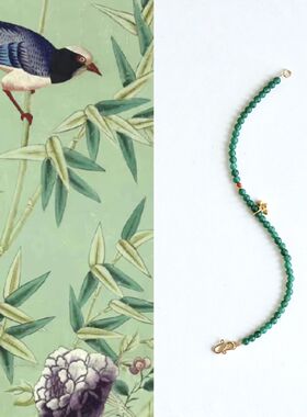 新中式蛇年新品_青漓_仿绿玉髓南红清爽绿色系国风手链简约百搭女