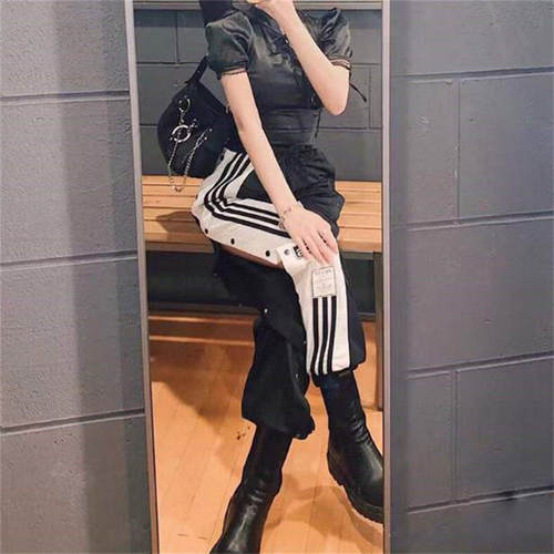 阿迪达斯Adidas长裤排扣裤