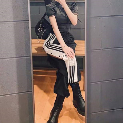 阿迪达斯Adidas长裤排扣裤