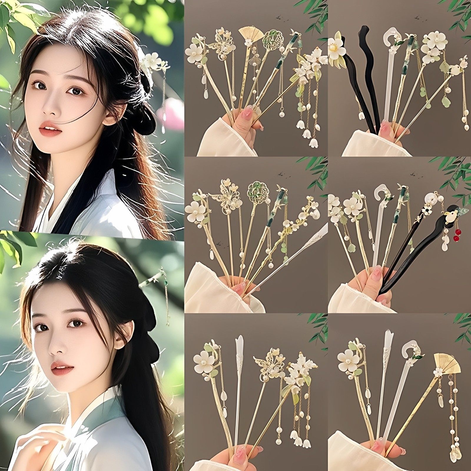 发钗新中式子马面盘裙步新款古风头饰儿童女童发簪摇发簪2025汉服,童装/婴儿装/亲子装,发饰,淘宝优惠券,粉丝福利购,淘宝优惠卷