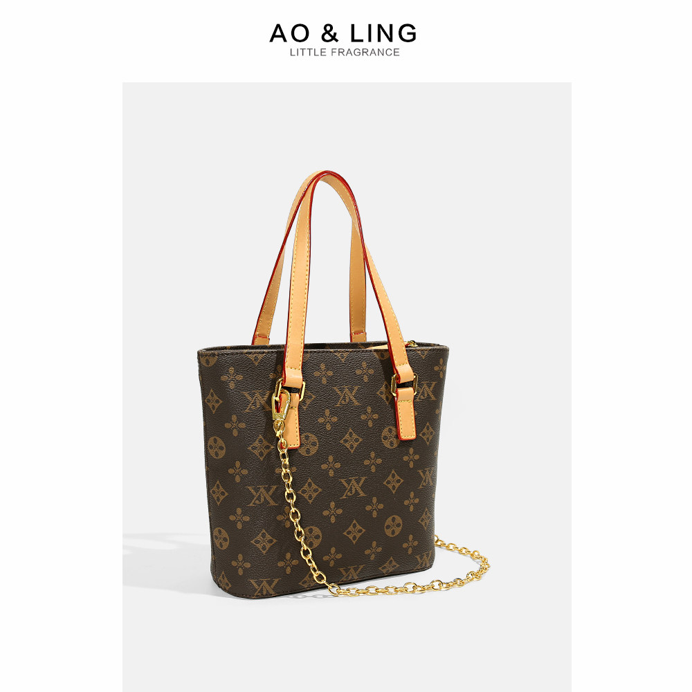 手提包女包水桶包托特包2025新款中古包大容量链条包单肩斜挎包潮,箱包皮具/热销女包/男包,水桶包,淘宝优惠券,粉丝福利购,淘宝优惠卷