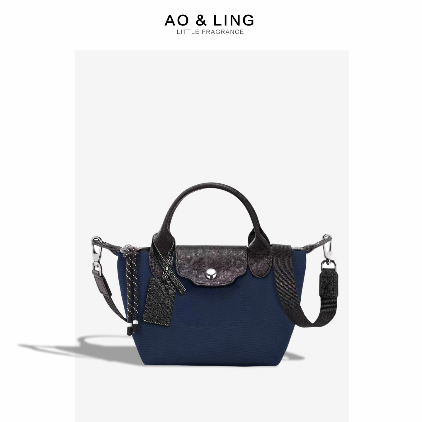 新款尼龙饺子包托特包妈咪包牛皮单肩包斜挎包男女士购物袋手提包