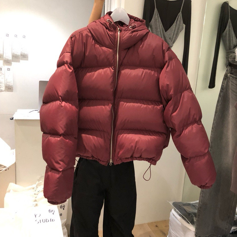 AUBE韩国直邮东大门正品代购2025秋冬新款连帽短款羽绒服女