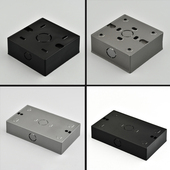 香港86型英式 接线盒 明盒家用146型明装 通用明装 明线插座电源底盒