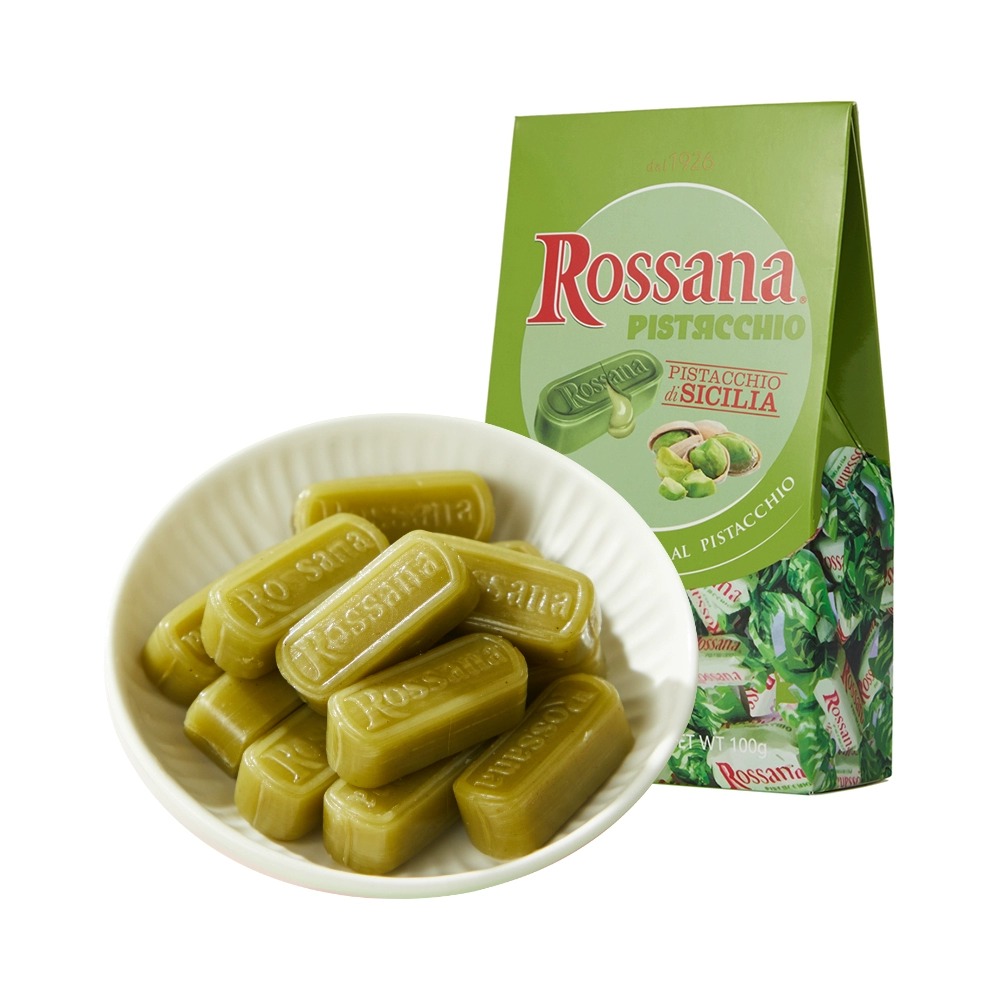 Rossana 开心果酱夹心糖100g 意大利进口休闲零食开心果醇香丝滑