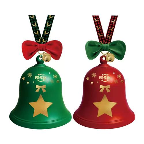 盒马代购阿麦斯4D苹果爆汁软糖(铃铛罐)60g苹果造型创意圣诞礼物