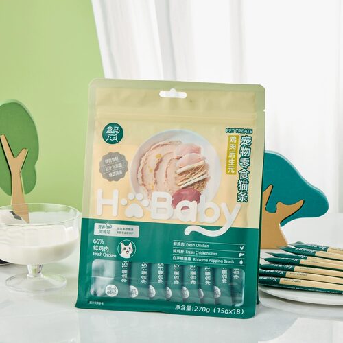 盒马宠物零食猫条鸡肉后生元15g*18呵护“胃动力”对抗“软便怪”