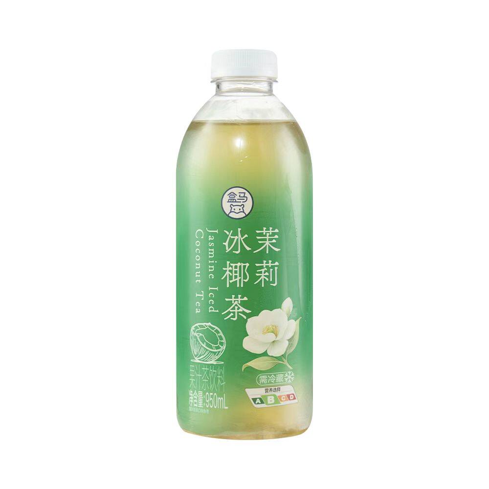 盒马代购甄选七窨茉莉冰椰茶950m瓶装茶料椰香浓郁口感清爽冰茶图片