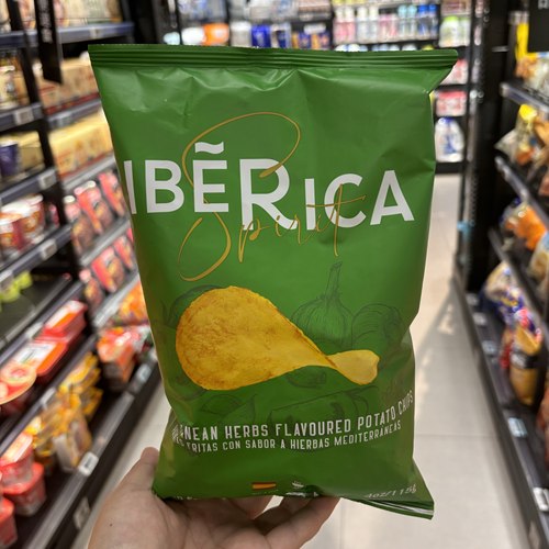 盒马代购伊利比亚匠心地中海风味原切薯片膨化食品115g西班牙进口