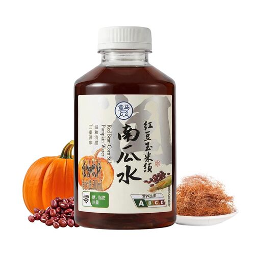 盒马代购红豆玉米须南瓜水500ml温和清甜三重滋味不含糖植物饮料