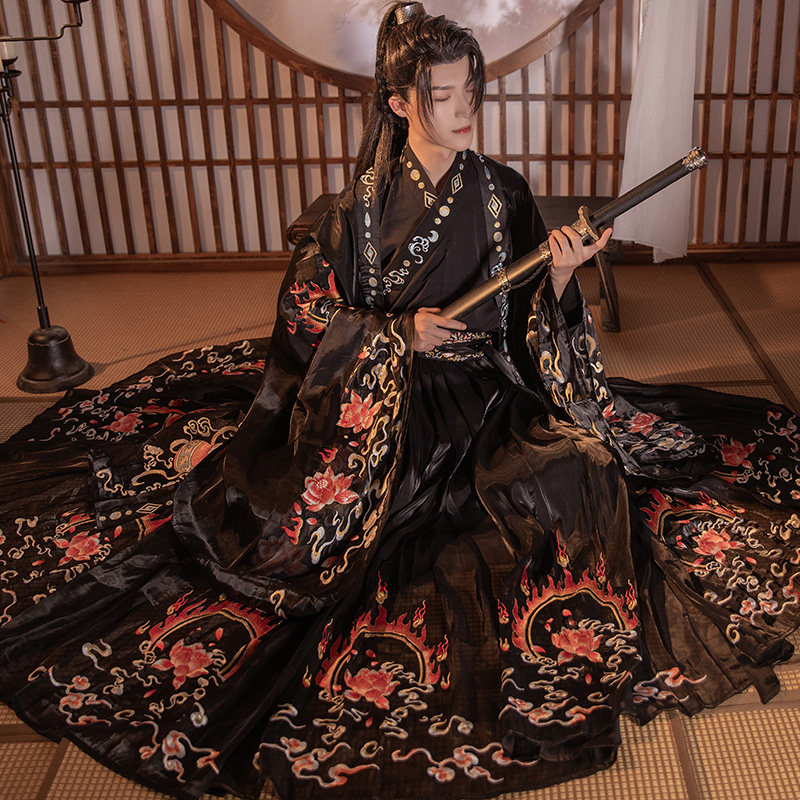 序绘原创汉服 天禄 麒麟祥瑞大袖披风外套重工刺绣传统服男女夏款