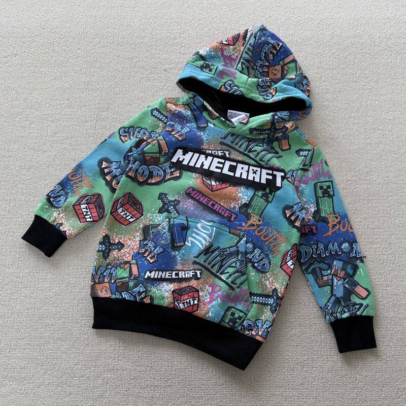 5-16码 外贸单春秋冬款男童儿童单面绒拉绒连帽满印卡通长袖卫衣,童装/婴儿装/亲子装,儿童运动套装,淘宝优惠券,粉丝福利购,淘宝优惠卷