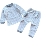 Хлопковая удерживающая тепло утепленный лонгслив, нижнее белье, пижама, комплект, круглый воротник