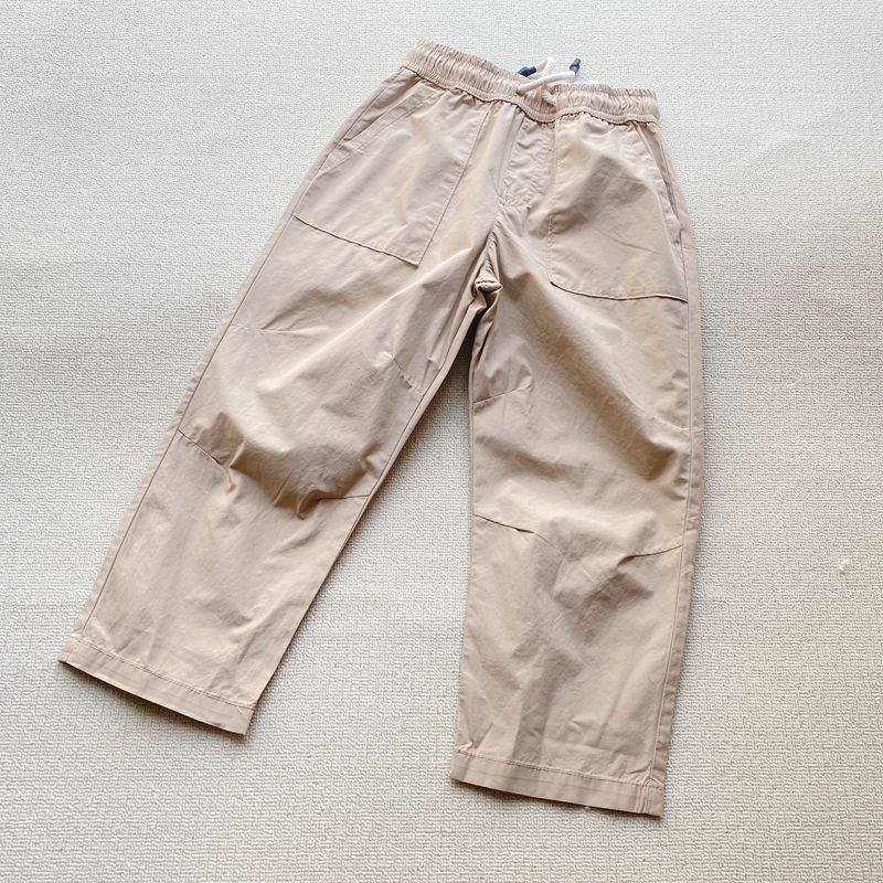 76-146码 外贸单夏季新款男女儿童纯棉宽松薄款直筒长裤子