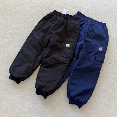 110-160码 冬款男女童装 儿童柔软厚实轻便夹棉休闲运动长裤棉裤