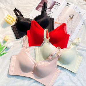 名韩文胸专柜正品891无钢圈调整型AB厚杯内衣女小胸聚拢 收副乳