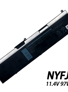 适用于DELL戴尔7530 0WMRC77I TYPE NYFJH 笔记本电池 97WH