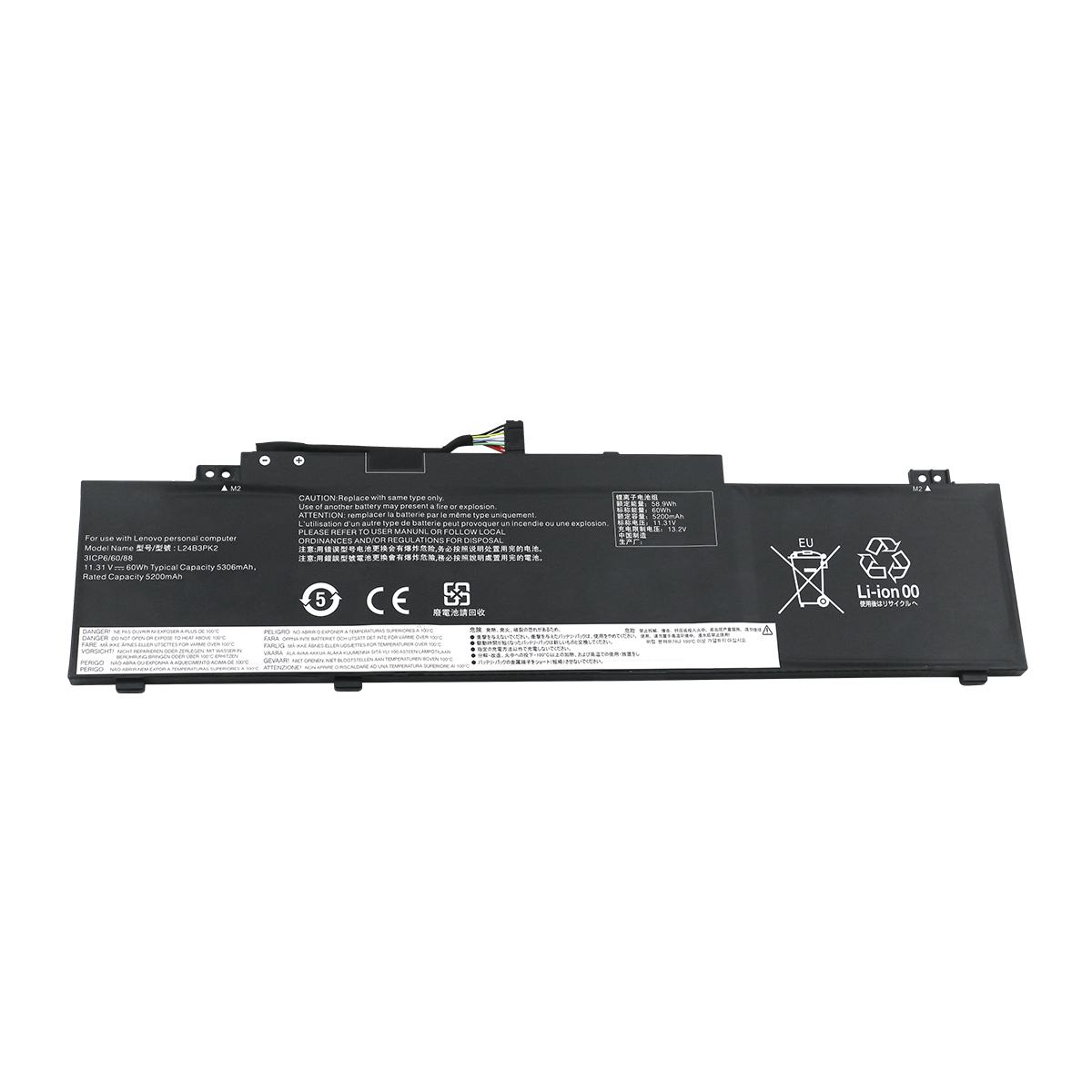 适用于IdeaPad Slim 3 14 AHP G10 L24X3PK2 L24X3PK1 笔记本电池