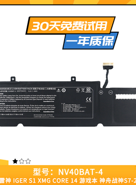 适用于雷神IGER S1 神舟S7 笔记本XMG Core14 电池 NV40BAT-4-49