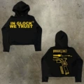 [Pure Cotton Hooded Sweatshirt]W76 (Black)