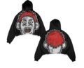 [Pure Cotton Hooded Sweatshirt]W77 (Black)