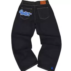 Hip-Hop Trendy American Retro Men's Pants, Street Summer Casual Straight-Leg Pants, European and American Printed Elastic Unisex Pants