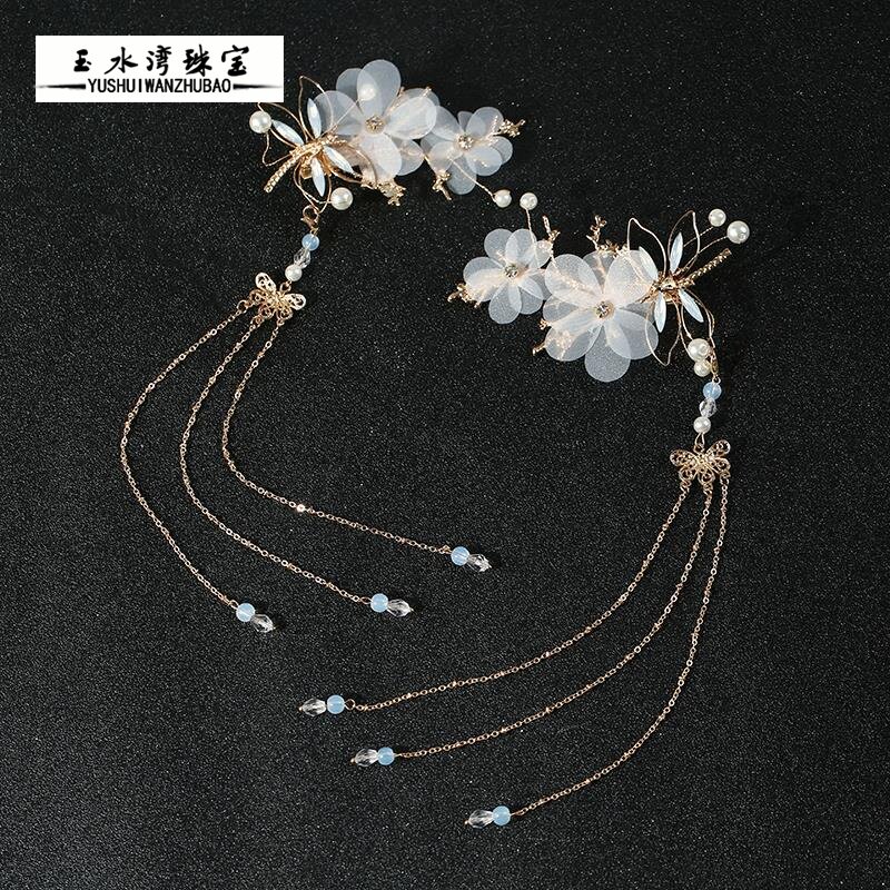 蜻蜓汉服头饰全套流苏超仙古风发饰少女边夹对夹仙气唯美古装配饰在类目 饰品/流行首饰/时尚饰品新, 发饰中 - 来自Buy2taobao.com提供专业的淘宝代购服务