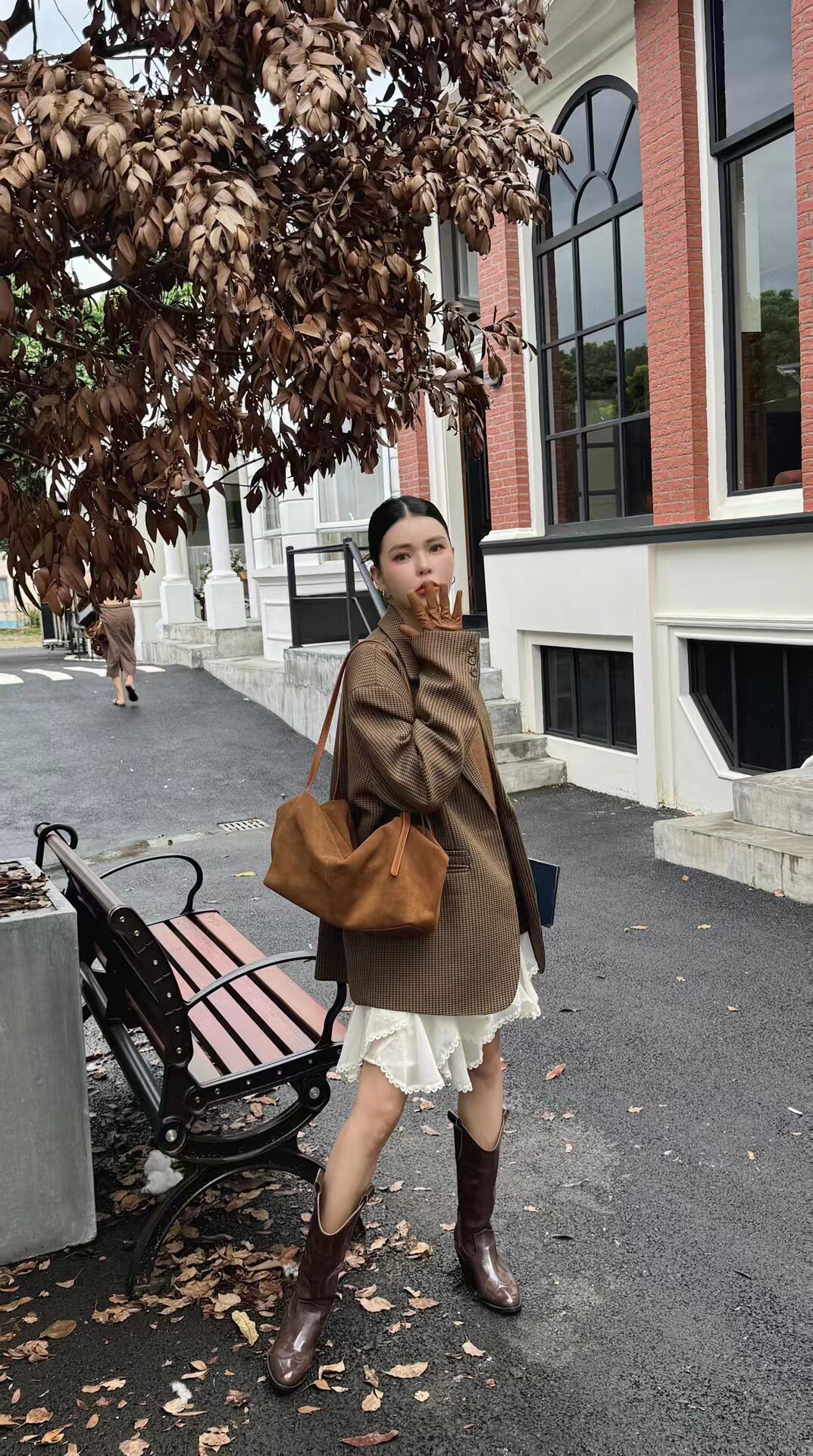 欧货女包质感美拉德托特包慵懒风单肩腋下包磨砂牛皮百搭通勤包潮