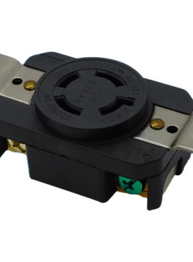 NEMA L14-20R 美式四孔防脱落插座20A发电机干燥机大功率工业插座