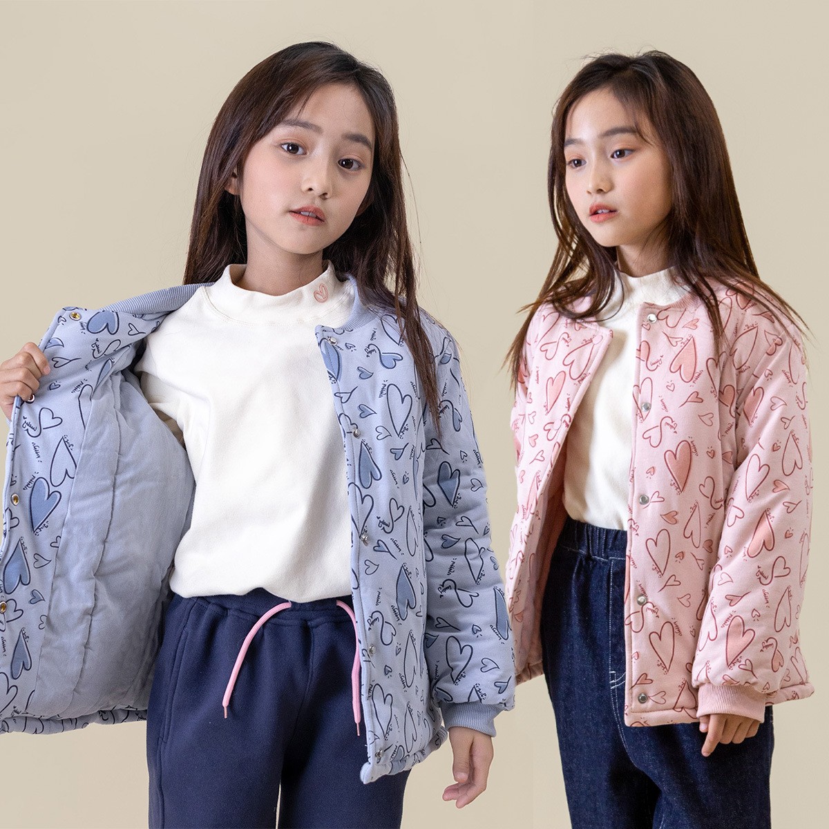 大象加女童中厚冬款夹棉棉服