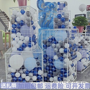 加粗铁丝网格片新款提车拍照道具立方体组合立柱橱窗可移动展示架