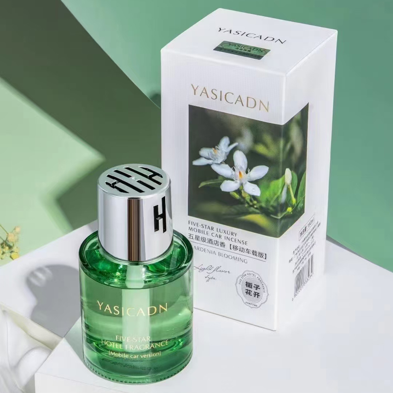 车载香薰摆件白茶栀子古龙淡香除异味汽车用香水男女士持久留香