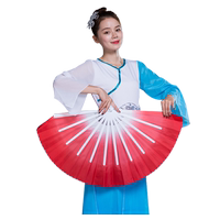 紙扇書生古典舞折扇竹骨功夫扇響扇雙面綢白色10寸古風(fēng)開合表演扇