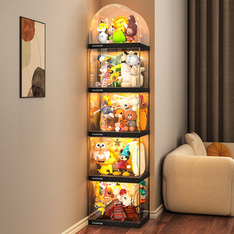 磁吸开门丨大容量屋顶娃娃收纳柜