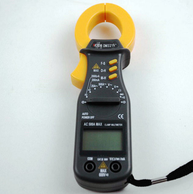 原装胜利DM3218+数字钳形万用表袖珍钳型电流表 毫安电流钳表20mA