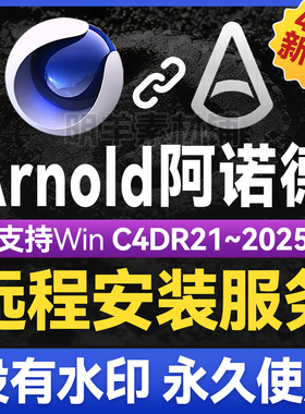 C4D阿诺德渲染器插件 Aronld中文汉化Win 永久无水印支持R19~2025