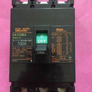 议价FUJI 100空气开关SA103BA￥ 富士 3P100A塑壳断路器BB3ESC