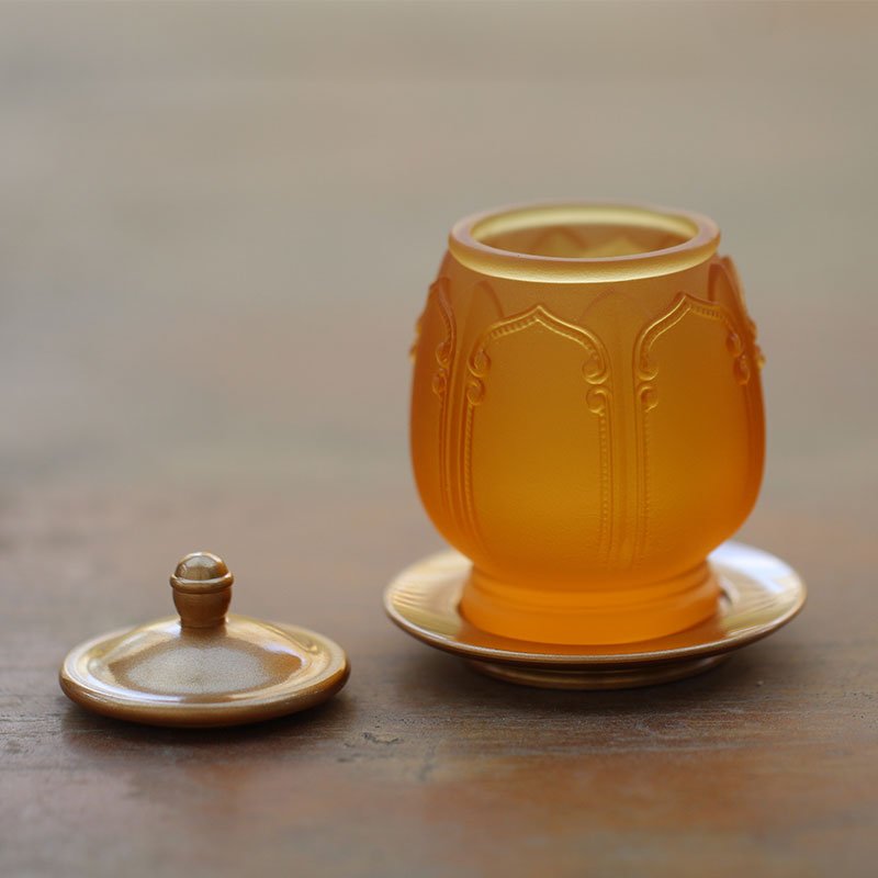 古法琉璃大小号供佛杯