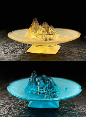 琉璃香山香插摆件居家客厅茶室桌面装饰室内熏香熏香香座用品